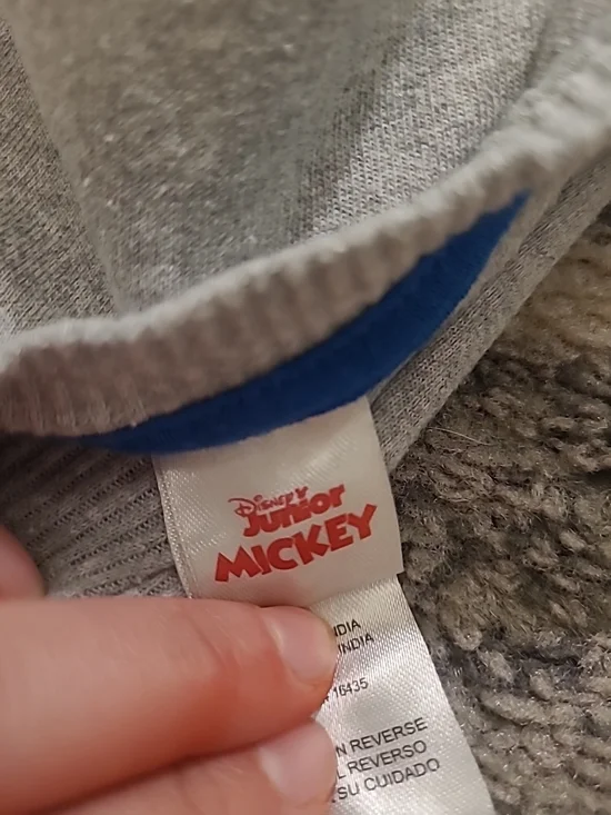 Disney Junior Mickey Mouse Toddler Sweatshirt Size 2T GrayGraphic Print Pullover - Picture 6 of 10